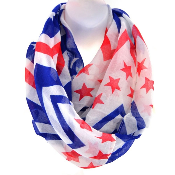 American flag chevron Infinity scarf - Picture 2 of 3